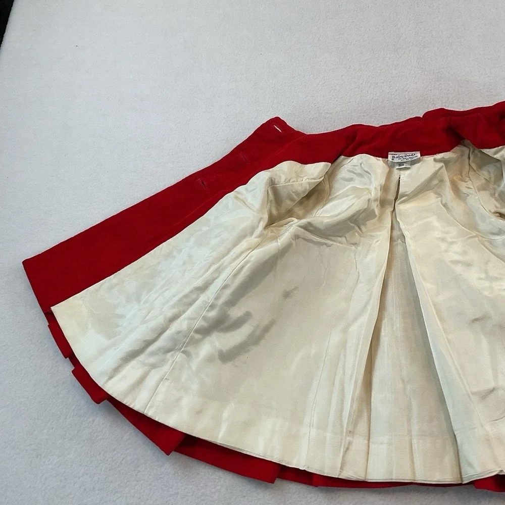 Vintage Baby Duds Of Oklahoma Red Corduroy Coat Jacket Girls Size 1T Lined